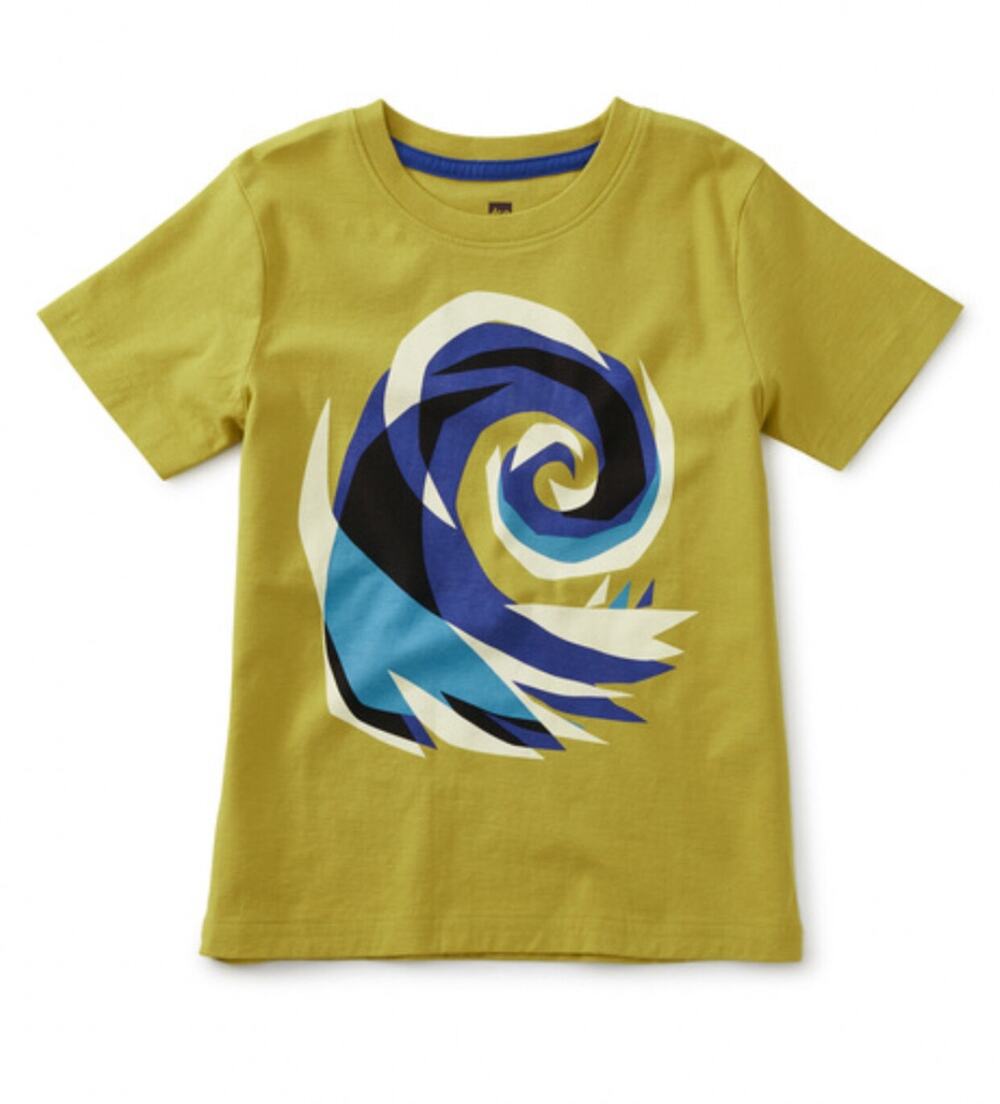 Tea Collection NWT Abstract Graphic Tee. Wave.